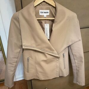 Steve Madden Tan Faux Leather Jacket